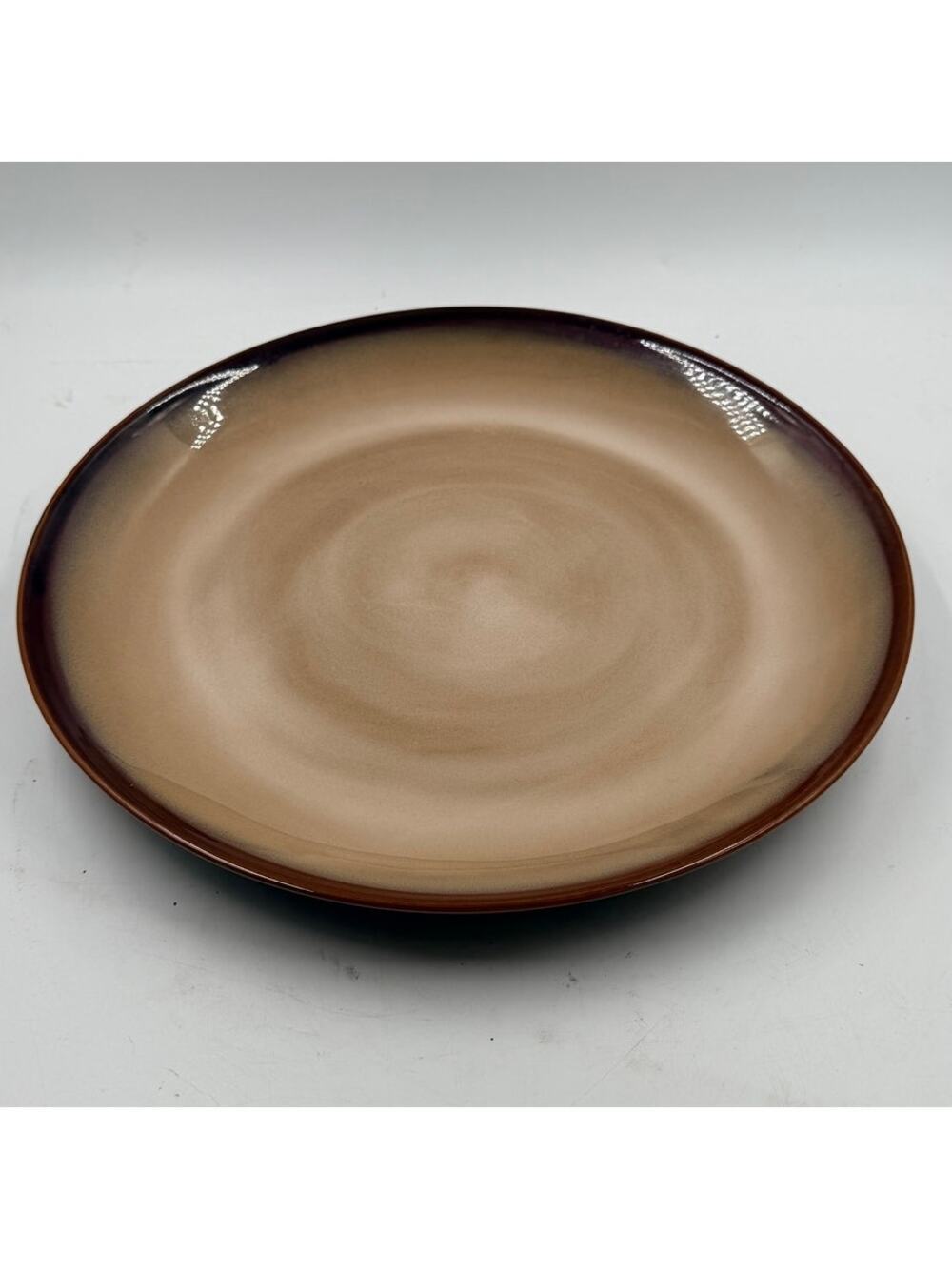 Vintage Sango Nova Brown 13" Chop Plate Platter